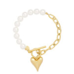Parel armband goudkleurig
